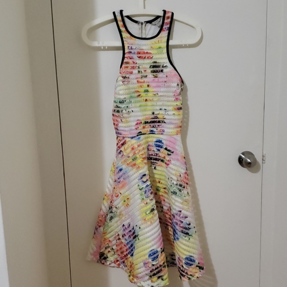 GUESS Floral Flare Dress - Picture 1 of 2